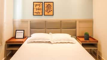 1 quarto, roupa de cama