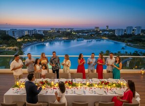 Espace banquet en plein air