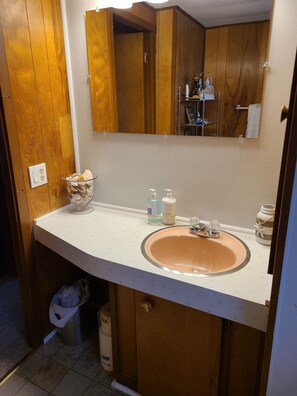 Haartrockner, Handtücher, Seife, Toilettenpapier