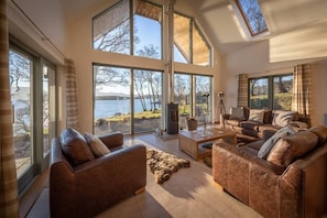 TV, fireplace, stereo - The View, Duisdale Mor,  Sleat (Isle of Skye)