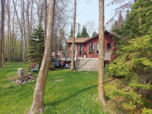 Partial lake view cabin at Balaton Beach with handicap access