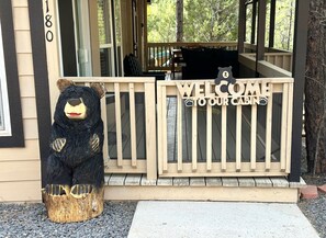 Exterior detail - The Tiny Boho Bear Cabin (Show Low)
