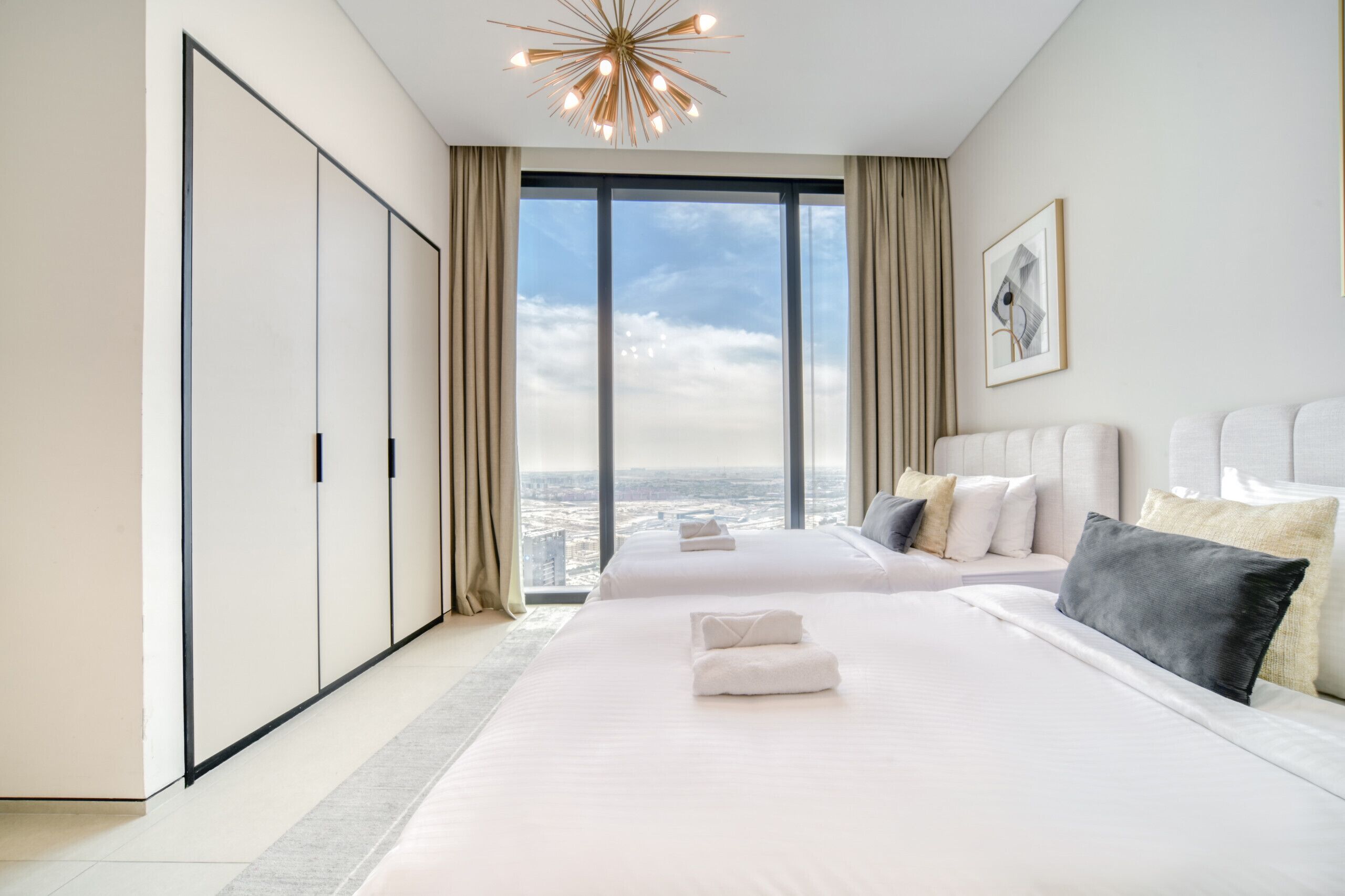 2 bedrooms, in-room safe, iron/ironing board, WiFi