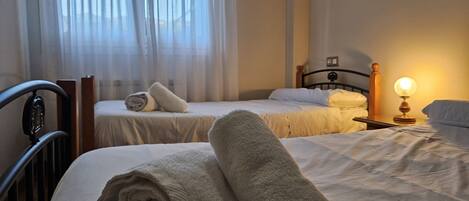 2 habitaciones, wifi gratis y ropa de cama