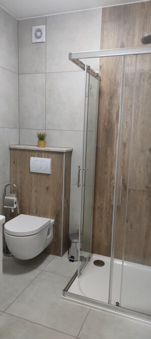 Shower, hair dryer