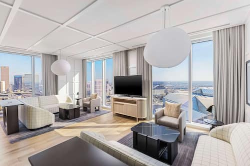 Club Room, Multiple Beds (Hearing) | Living area | 55-inch LED TV with cable channels