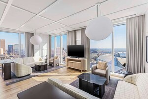 Club Room, Multiple Beds (Hearing) | Living area | 55-inch LED TV with cable channels