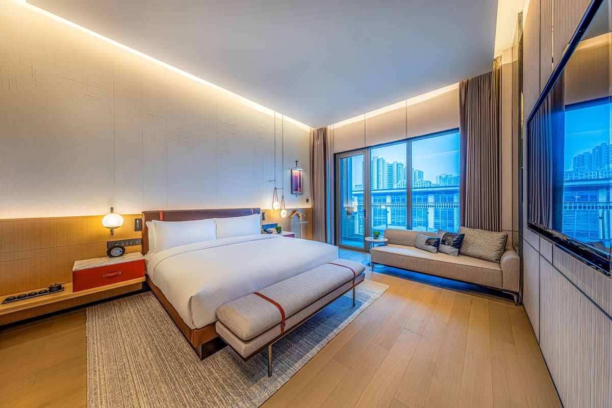 Suite Premium, 1 trÚs grand lit | 1 chambre, literie de qualité supérieure, couette en duvet d'oie
