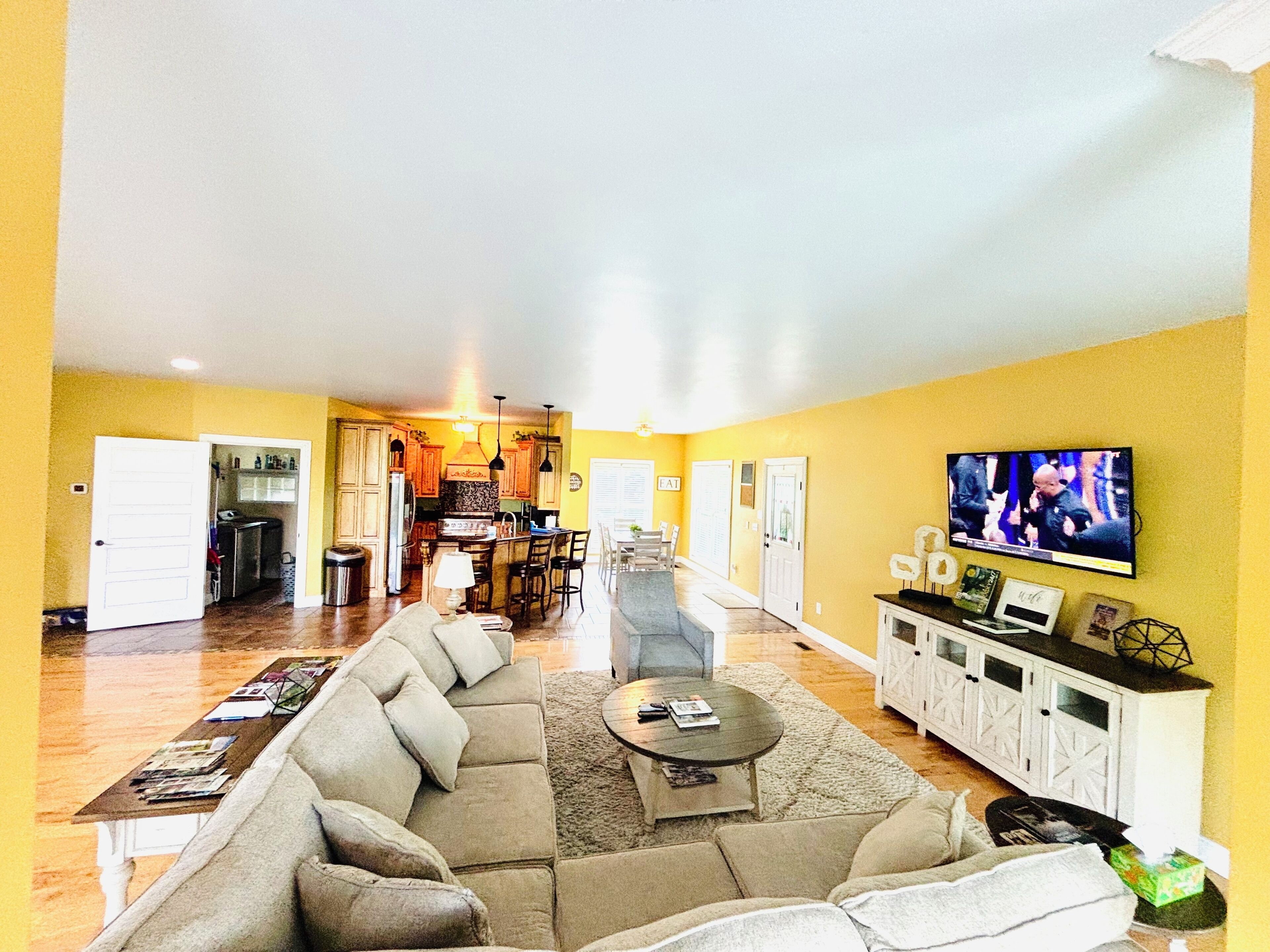 Smart TV, DVD player, foosball, table tennis