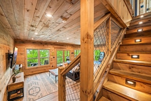 Interior - Mtn Cabin · Hot Tub · Game Room · Fire Pit (Sevierville)