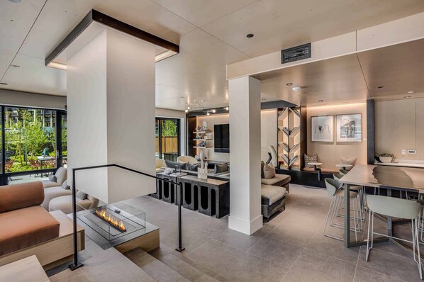 Sala de estar en el lobby