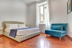 2 slaapkamers, een strijkplank/strijkijzer, wifi, beddengoed