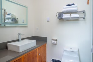 Shower, hair dryer, towels, soap - The Inn at 515 15th (Astoria)