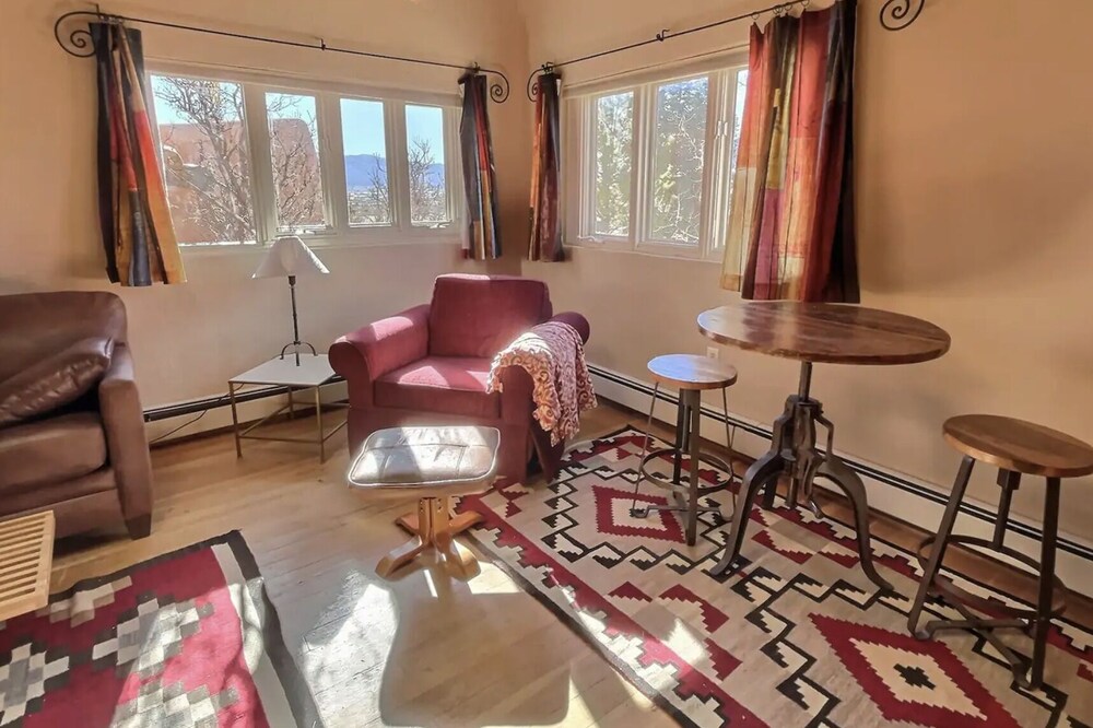 Rock Art Retreat—A gorgeous estate full of petroglyphs and colorful artwork.