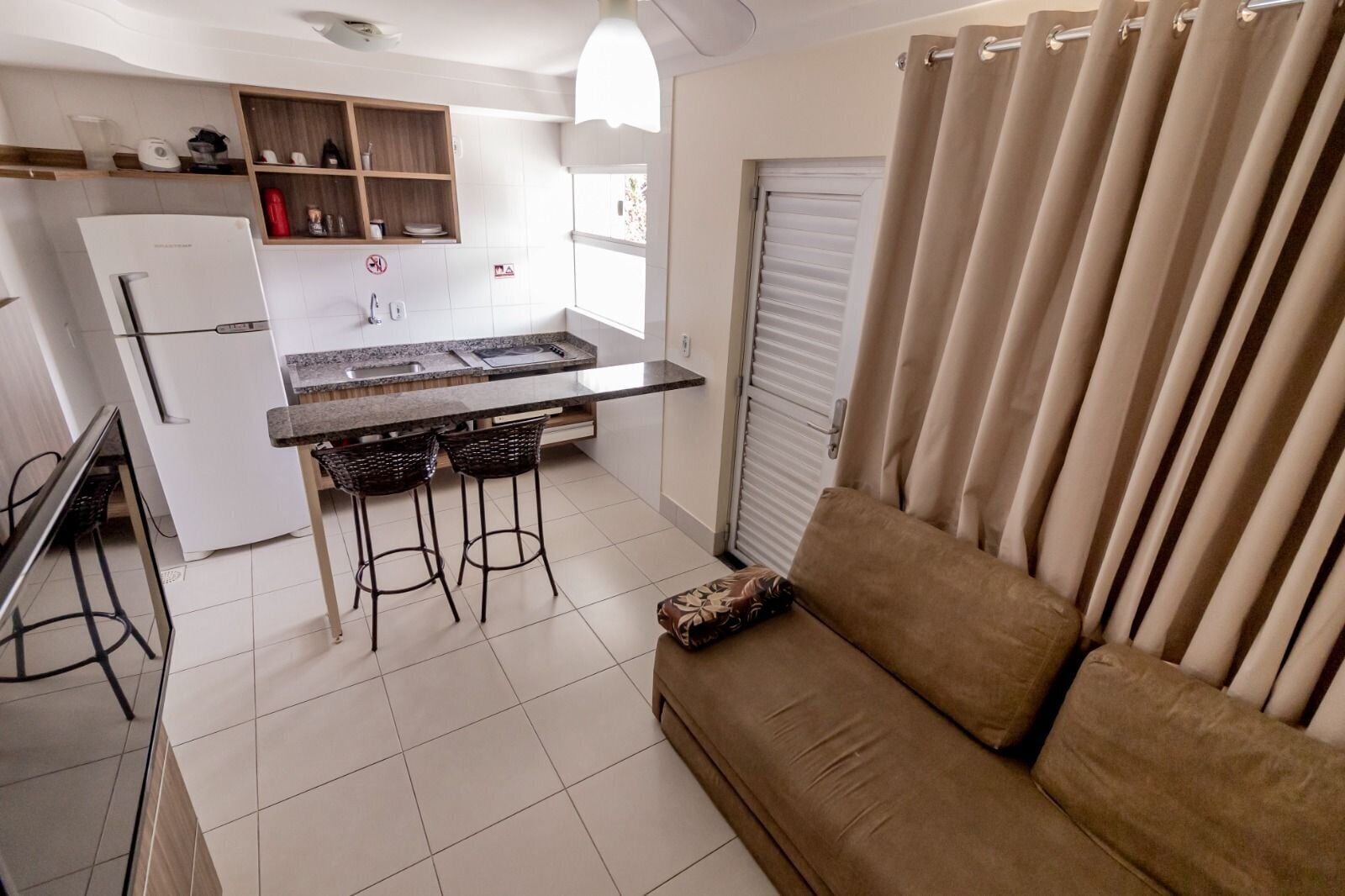 Apartment | Living area | 32-inch LED TV with cable channels