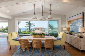 Dining - Luxury Beachfront Family Retreat | Stunning Ocean View, Private Hot Tub, Home Cinema (Carlsbad)