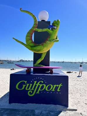 Sun-loungers, beach towels