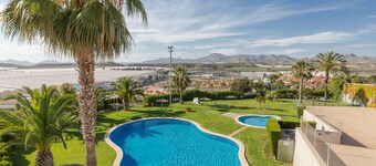 Holiday Apartment "Clayma" with Sea View, Shared Pool & Wi-Fi