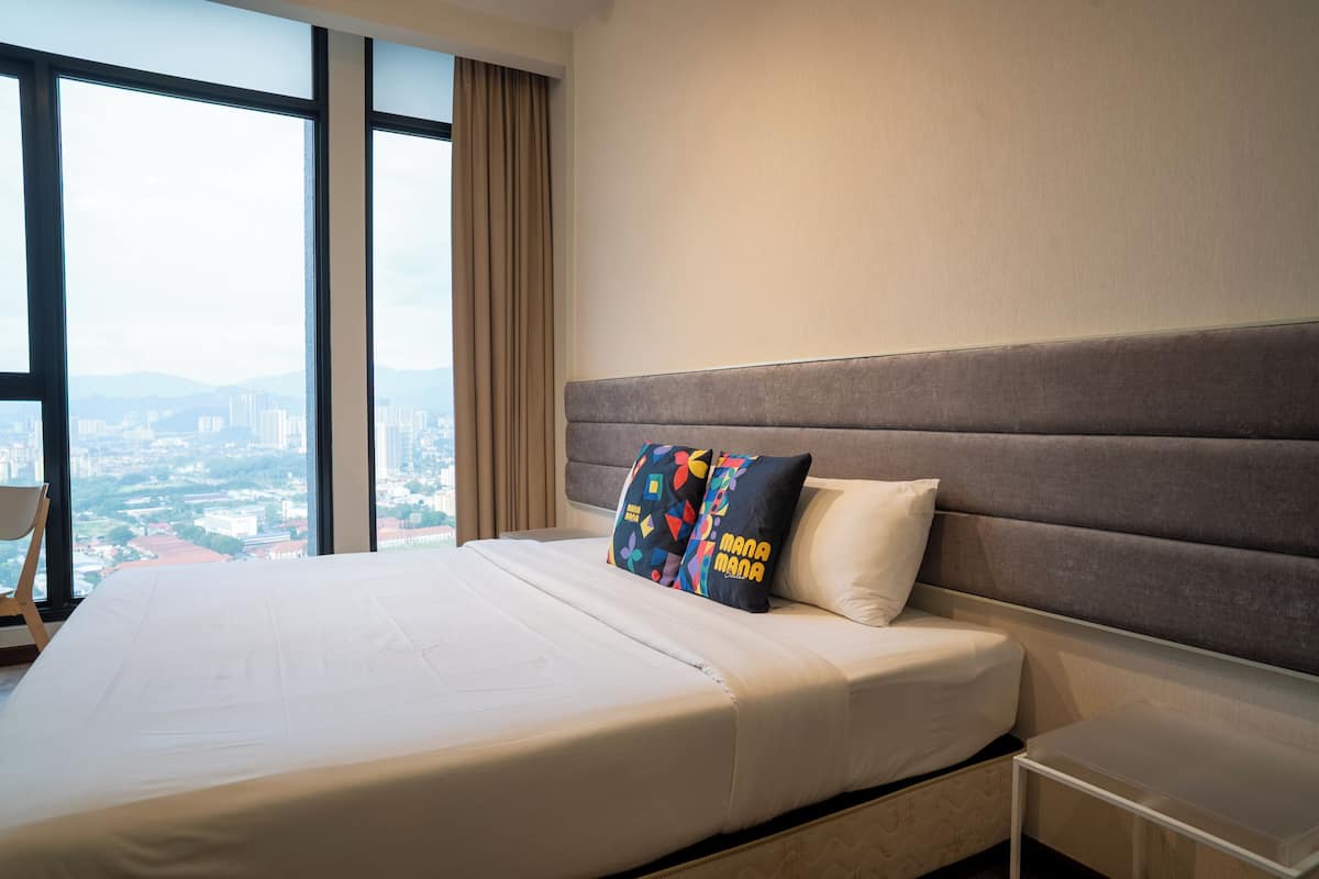 Suite superior | 1 dormitorio, tabla de planchar con plancha, wifi gratis y ropa de cama