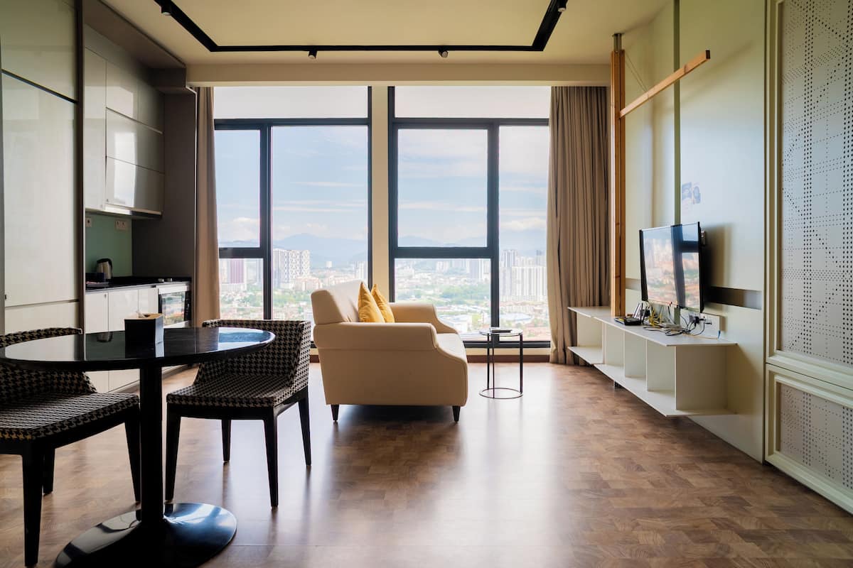 Apartamento Deluxe | 1 dormitorio, tabla de planchar con plancha, wifi gratis y ropa de cama