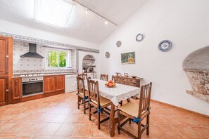 Dining - Holiday Home 'Son Maimo' with Private Pool, Private Terrace and Wi-Fi (Petra)