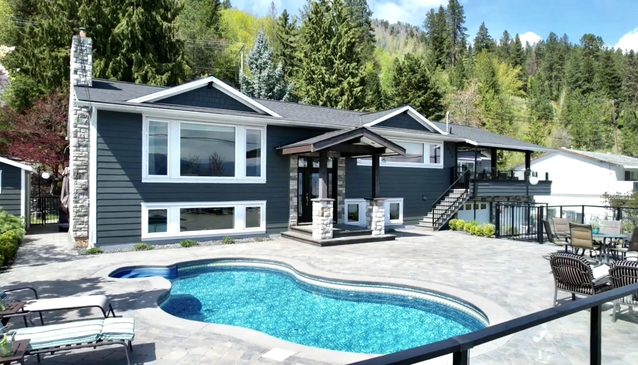 Centrally- located lakeside home on shore of beautiful Okanagan Lake