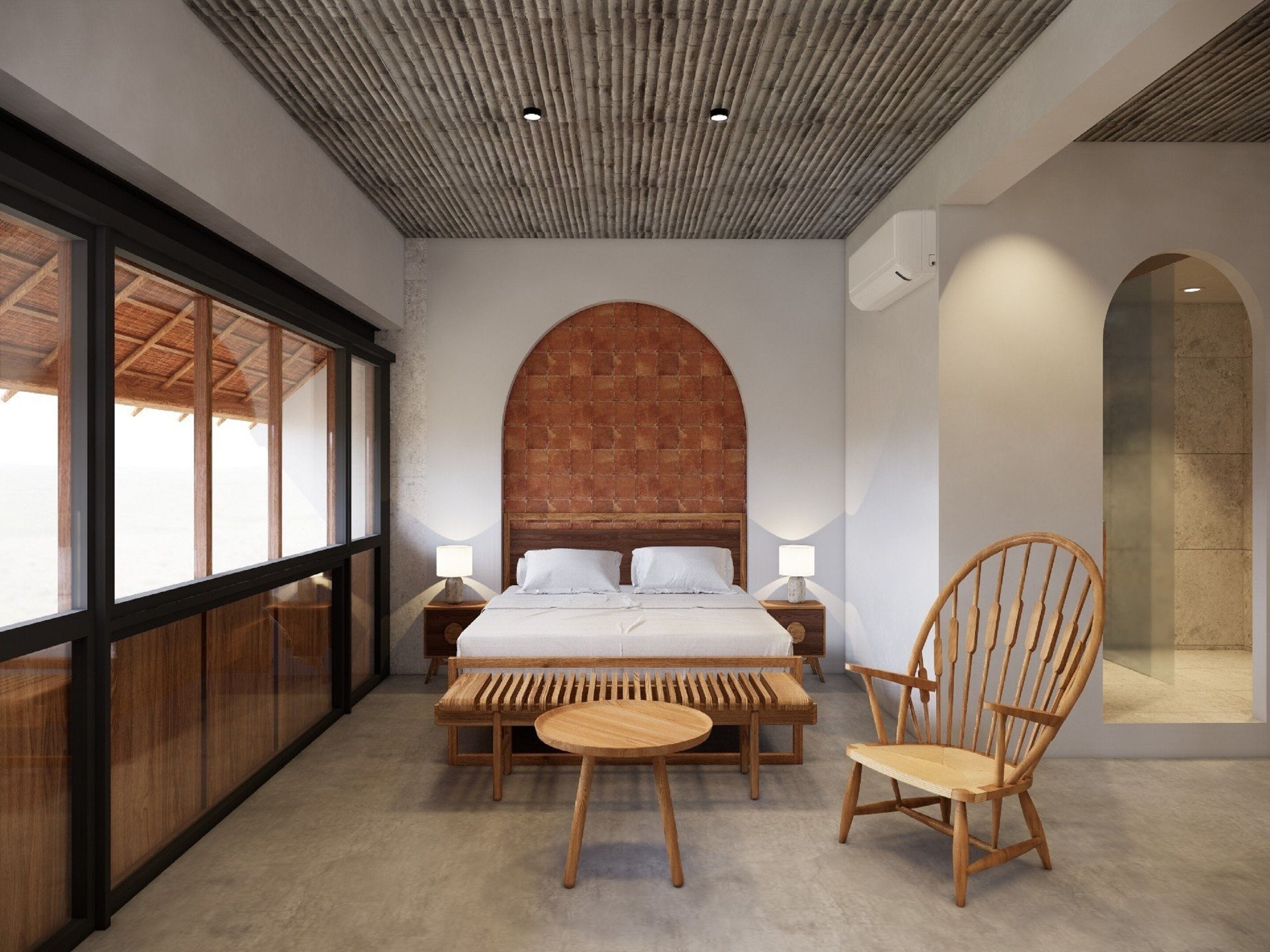 Decoración personalizada, muebles diferentes y escritorio 