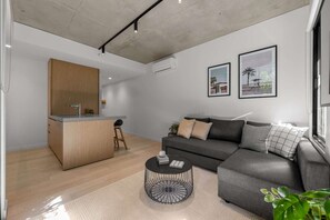 Living area - Beautiful Boutique Home with Parking near QV Market (North Melbourne)