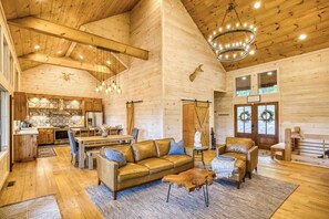 TV, fireplace, video games, offices