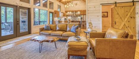 TV, fireplace, video games, offices