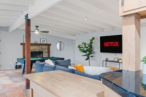 TV - Bay Park 5BR Retreat | Pool + Hot Tub (San Diego)