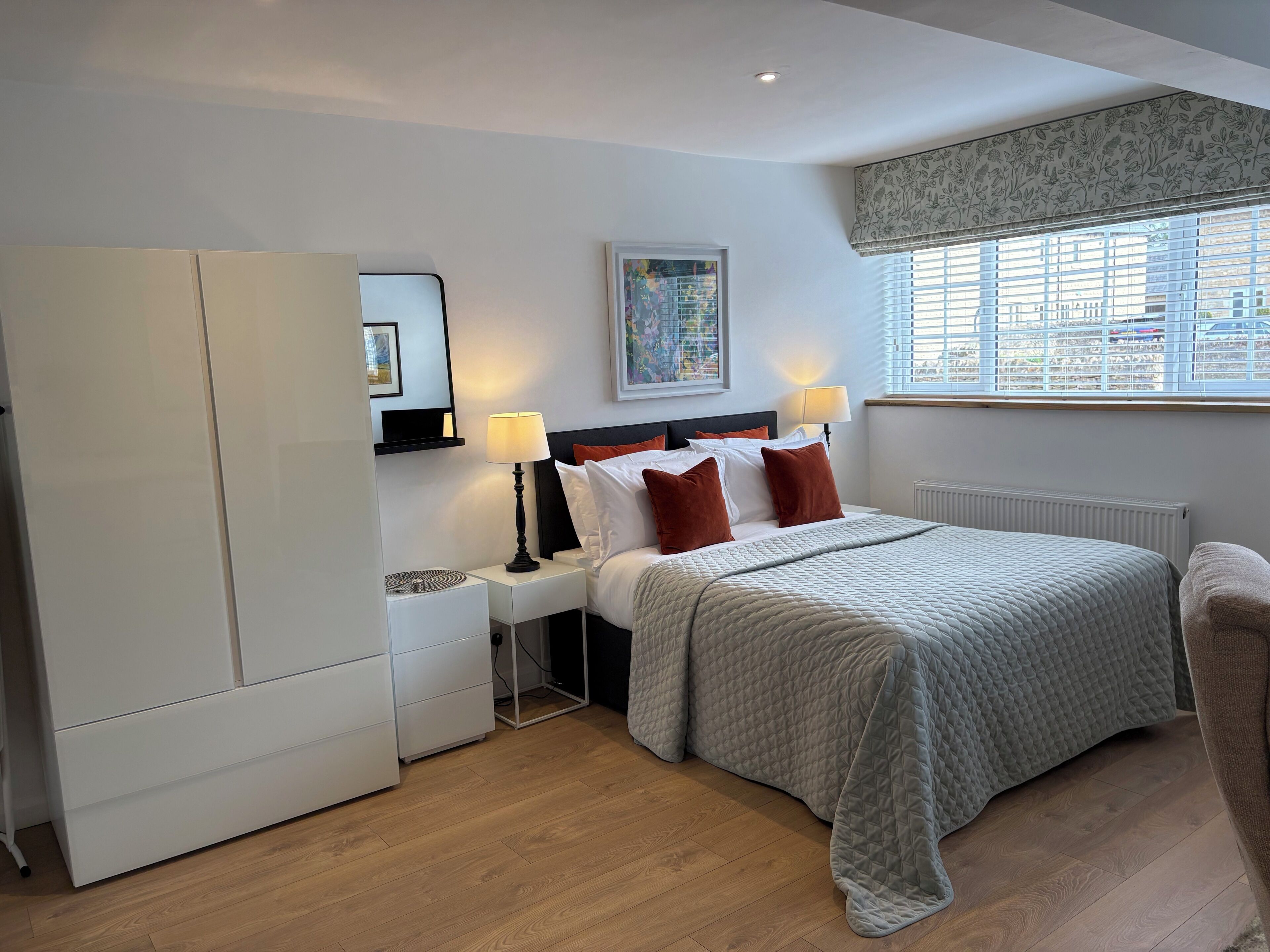 Garden Suite | 1 makuuhuone, egyptinpuuvillaiset lakanat, ylelliset vuodevaatteet