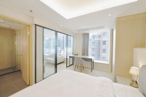 Apartamento empresarial, 1 quarto | 1 quarto, individualmente decorados, individualmente mobiliados