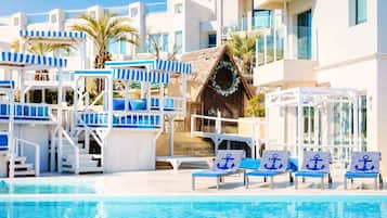 Indoor pool, seasonal outdoor pool, cabanas (surcharge)