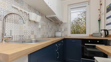 Fridge, oven, stovetop, dishwasher