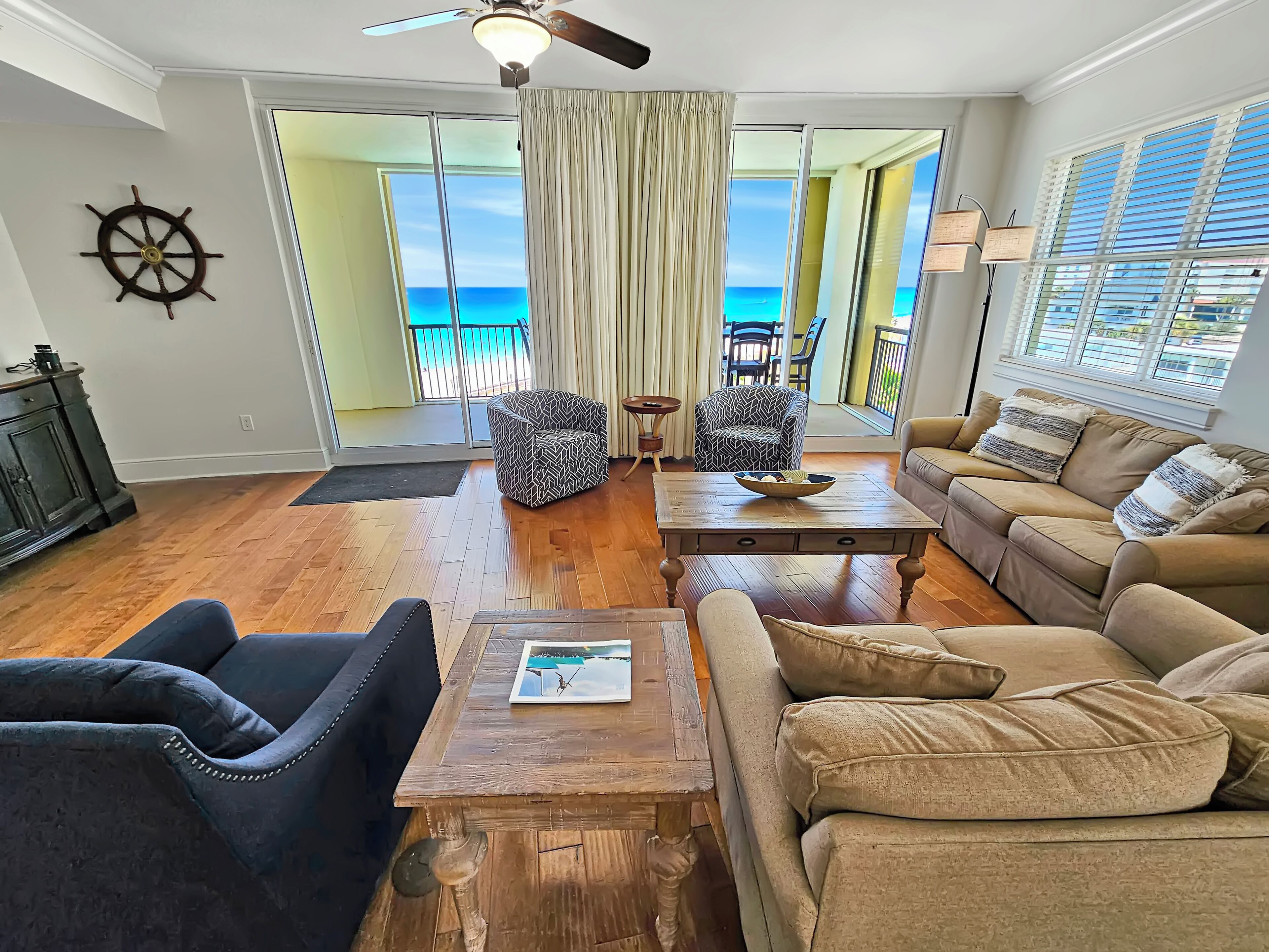 Flat-screen TV, DVD player