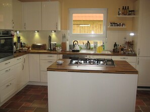 Fridge, microwave, dishwasher, espresso maker