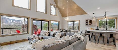 TV, fireplace, video games, books
