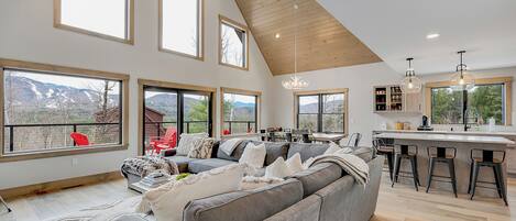 TV, fireplace, video games, books