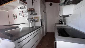 Réfrigérateur, micro-ondes, plaque de cuisson, lave-vaisselle