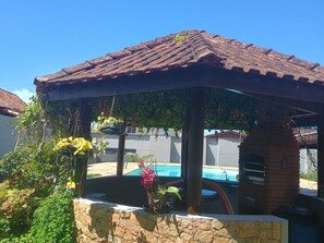 BBQ/picnic area - Pousada Real Beach house  (Praia Grande)