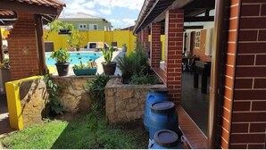 Terrace/patio - Pousada Real Beach house  (Praia Grande)