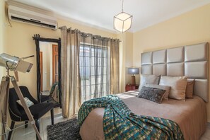 Apartamento, 1 quarto, terraço | 1 quarto, roupa de cama