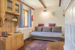 Family Chalet, Multiple Bedrooms, Mountainside (Alpine Chalet Metka at Lake Bohinj) | Living area | 21-inch flat-screen TV with digital channels, TV - Alpine Chalet Metka at Lake Bohinj (Bohinj)