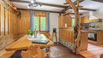 Family Chalet, Multiple Bedrooms, Mountainside (Alpine Chalet Metka at Lake Bohinj) | Dining
