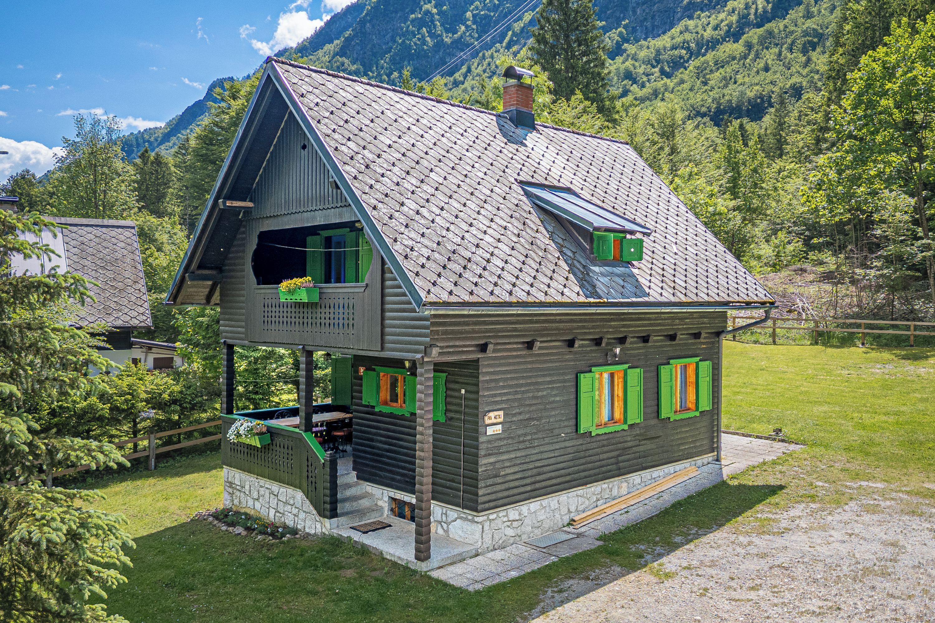패밀리 샬레, 침실 여러 개, 산비탈 (Alpine Chalet Metka at Lake Bohinj) | 외관