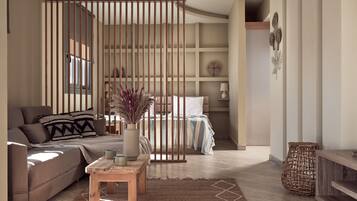 2 bedrooms, in-room safe, blackout curtains, soundproofing