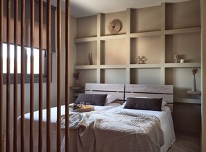 Design-Apartment | 2 Schlafzimmer, Zimmersafe, Verdunkelungsvorhänge