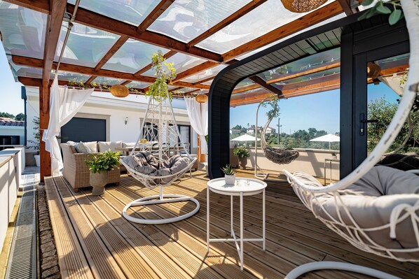 Terrace/patio - Jasmine Hotel (Penacova)