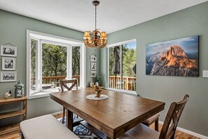 House, 3 Bedrooms | Dining - The Nut House - Lovely Home with Hot Tub by Yosemite Region Resorts (Groveland)